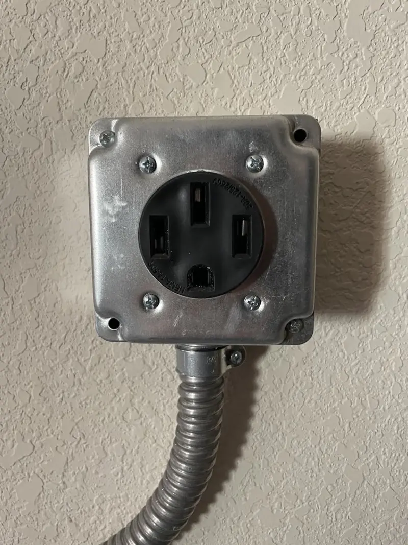 NEMA 14-50 outlet installed for Electrical Panel Upgrade in Taylorville